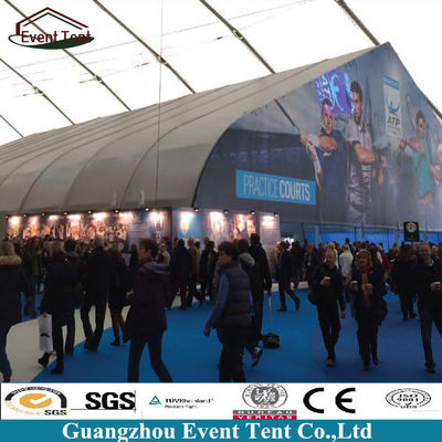 China 36x65m German Large Curved TFS Tent Large Outdoor Tent For Football Court supplier