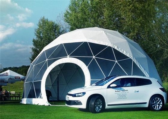 China 20m Igloo Geodesic Dome Pvc Yurt Lightweight 4 Season Tent With Steel Frame supplier