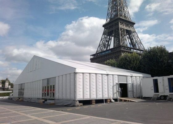 China 30m Clear Span Rustless Outdoor Warehouse Tent For Industrial Storage supplier