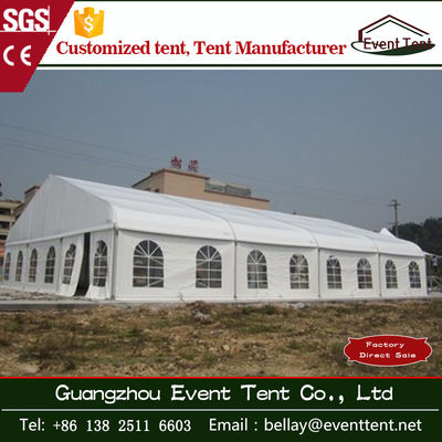 China Wedding / Event Marquee Curved Trade Show Tent 20 * 30m Hot - Dip Galvanized Steel supplier