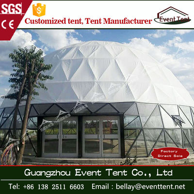 China Double coated pvc camping dome shelter / carpas glass dome tent for event supplier