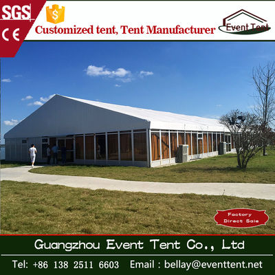 China 100% waterproof professional large marquee tent with glass wall 40x80m supplier