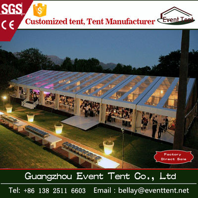 China Transparent Outdoor Wedding Party Tent , clear roof big event marquee tent supplier