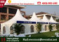 Stylish prefabricated house pagoda wedding tent with white waterproof cover for sale supplier