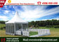 Glass Wall Custom Event Tents Leisure Entertainment For 50 Peoples 8 X 8m Size supplier
