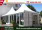 Glass Wall Custom Event Tents Leisure Entertainment For 50 Peoples 8 X 8m Size supplier
