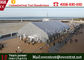Big Size Outside Storage Tent White , Wedding Venues Marquee curved tent UV Resistant supplier