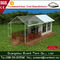 Trade Show / Wedding Part 6mx6m Luxury Camping Tent With Clear Glass Walls supplier