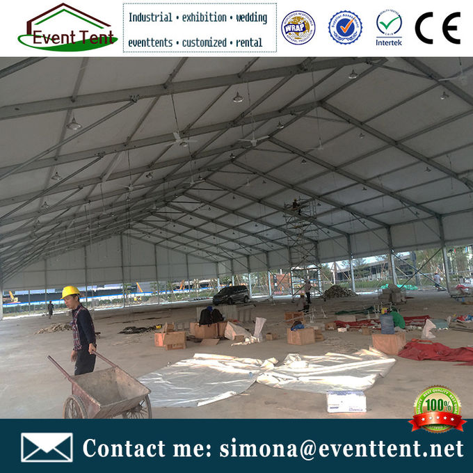 15 Meter large clear transparent wedding Tent Custom For Conference - 30 ℃ To + 70 ℃ Working Temperature