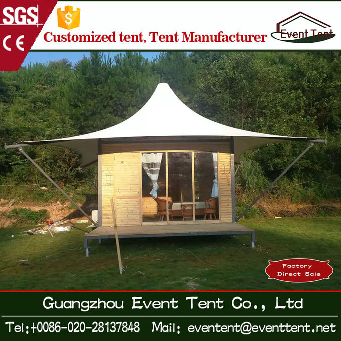 Pvc Outdoor Exhibition / Igloo Camping Tents , 6x6m Pagoda Tent